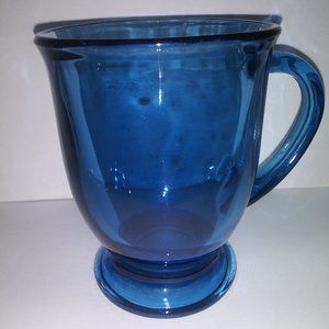 Anchor Hocking Blue Glass Mug